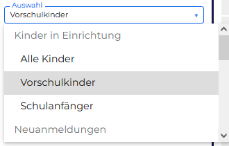 Neue Auswahlmöglichkeiten